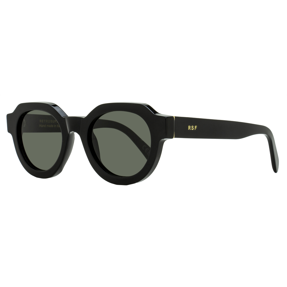 Retrosuperfuture Rounded Geometric Sunglasses Vostro NY2 Black 51mm